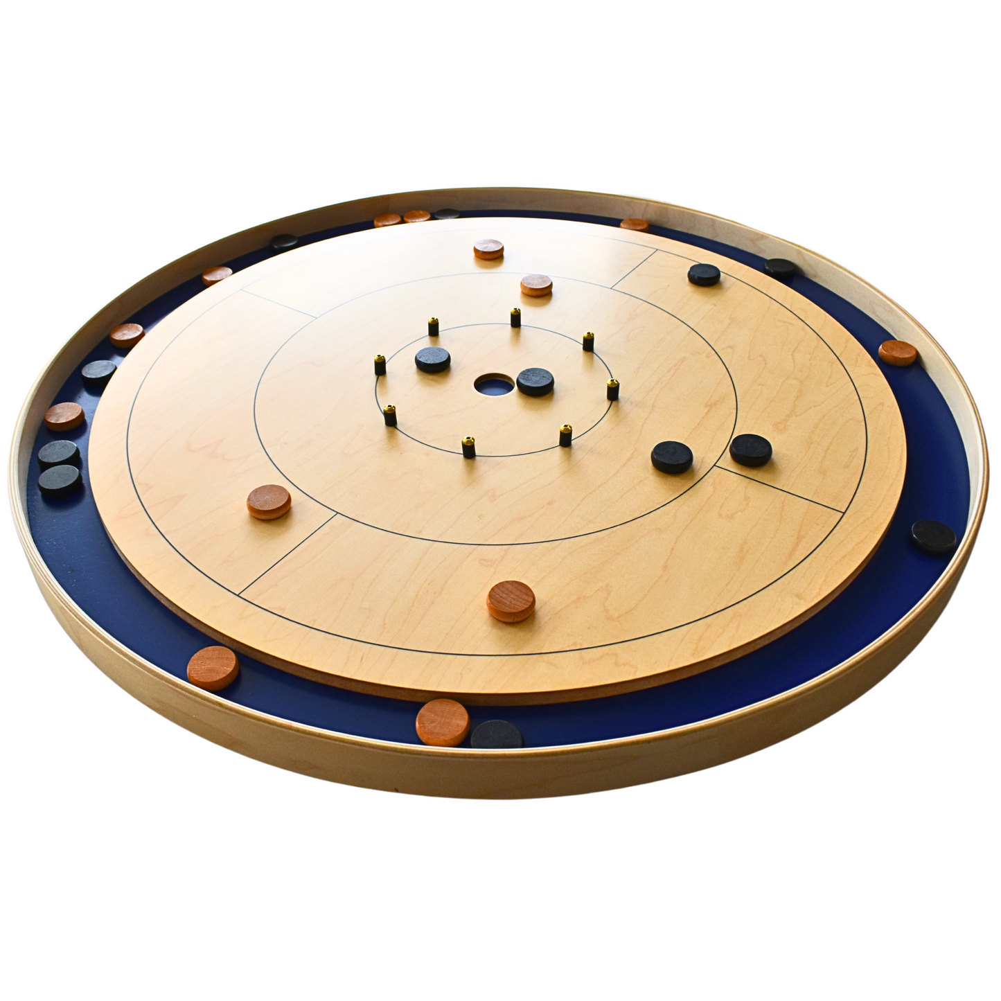 The Royal Blue Crokinole Set