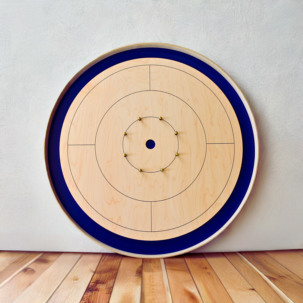 The Royal Blue Crokinole Set