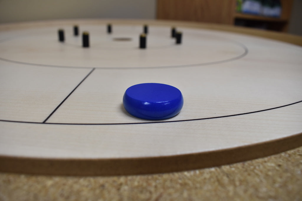 13 Blue Crokinole Discs (Half Set)